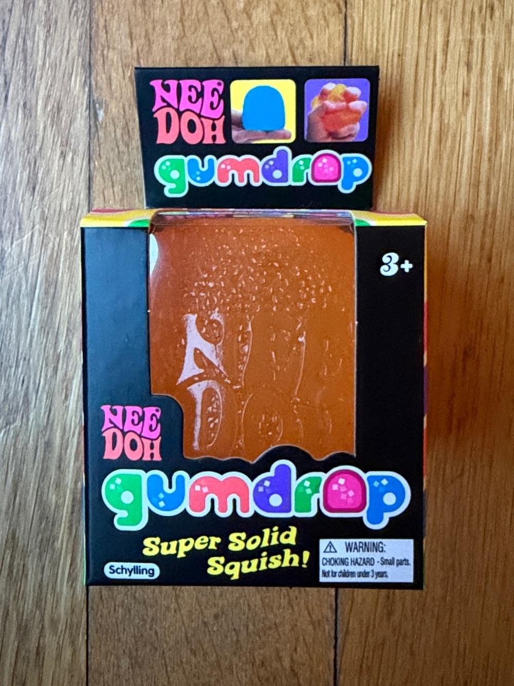 NeeDoh Gumdrop Super Solid Squish! - Orange